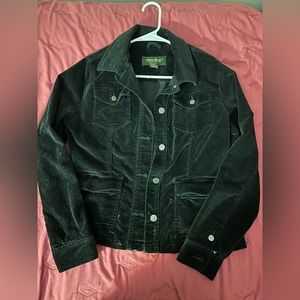 Eddie Bauer black velvet jacket